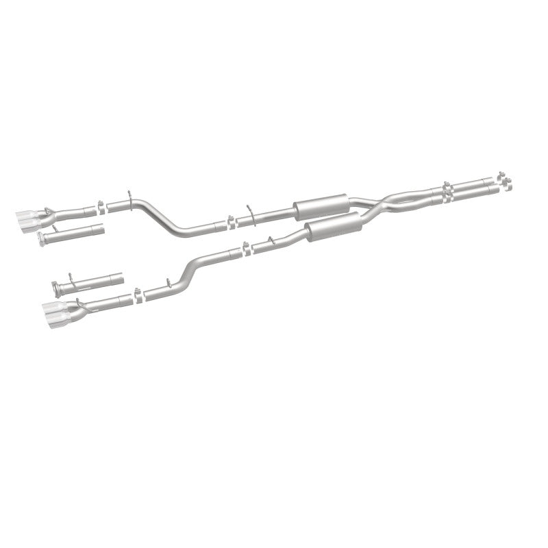 MagnaFlow Cat-Back, SS, 2.5in, Quad Split Rear 3.5in Tip 2015 Dodge Challenger R/T 5.7L