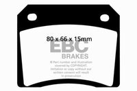 Thumbnail for EBC 67-74 Ac 428 7.0 Greenstuff Rear Brake Pads