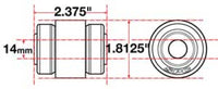 Thumbnail for SPC Performance Flex Joint X-AXIS Jeep JK Rear UCA 14mm X 2 X 1.8125