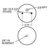 Thumbnail for Firestone Ride-Rite Replacement Air Helper Spring Rear 224C (W217606872)