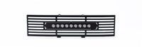 Thumbnail for Putco 11-14 Ford F-150 - EcoBoost Bumper Grille Inserts - Black SS Bar and 10in Luminix Light Bar