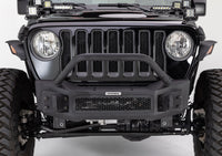 Thumbnail for Go Rhino 07-20 Jeep Wrangler JL/JLU/JK/JKU/Gladiator JT Rockline Front Stubby Bumper w/ Overrider