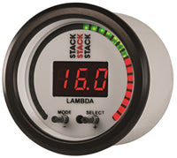 Thumbnail for Autometer Stack 52mm Pro-Control Wideband Air/Fuel Ratio (Lambda) Gauge - White