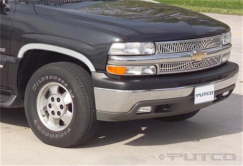 Putco 88-98 Chevrolet CK / Silverado (Incl Sportside) - Half w/o Flares Stainless Steel Fender Trim