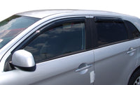 Thumbnail for AVS 11-13 Mitsubishi Outlander Sport Ventvisor Outside Mount Window Deflectors 4pc - Smoke