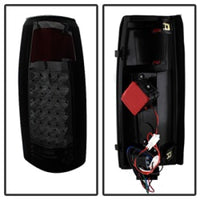 Thumbnail for Xtune Yukon Denali 99-00 LED Tail Lights w/ 3rd LED Brake Light Smoked ALT-JH-CCK88-LED-SET-SM