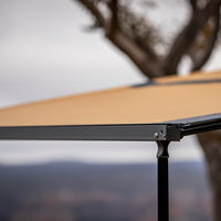 Thumbnail for ARB Aluminum Awning, Black Frame, 8.2FT x 8.2FT, Installed with LED Light Strip