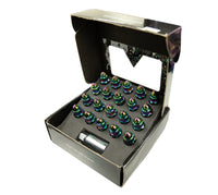 Thumbnail for NRG 500 Series M12 X 1.5 Bullet Shape Steel Lug Nut Set - 21 Pc w/Lock Key - Neochrome