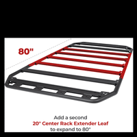 Thumbnail for Go Rhino SRM300 Flat Platform Roof Rack 40in. L x 40in. W (Incl. Clamps)