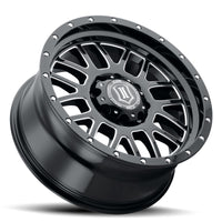 Thumbnail for ICON Alpha 20x9 8x6.5in 19mm Offset 5.75in BS Gloss Black Milled Spokes Wheel