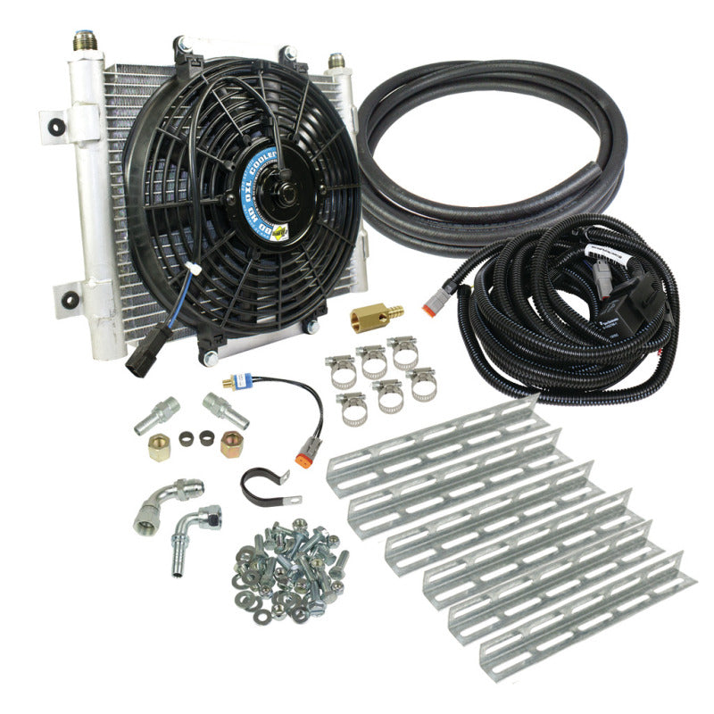 BD Diesel Xtruded Trans Oil Cooler - 5/16 inch Cooler Lines