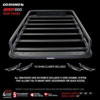 Thumbnail for Go Rhino Universal 65in SRM 600 Basket Style Rack - Textured black