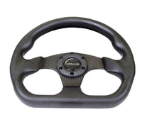 Thumbnail for NRG Carbon Fiber Steering Wheel (320mm) Flat Bottom Matte Black Carbon