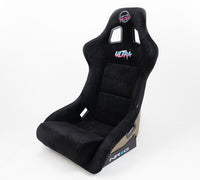 Thumbnail for NRG FRP Bucket Seat ULTRA Edition - Large (Black Alcantara/Gold Glitter Back)