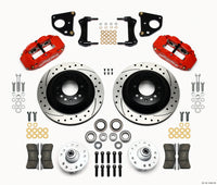 Thumbnail for Wilwood Narrow Superlite 6R Front Hub & 1PC Rtr Kit 12.88in Dril -Red 62-72 CDP B & E Body-Drum