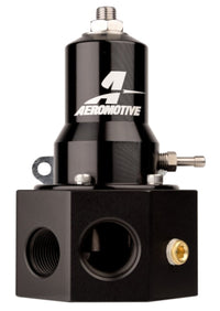 Thumbnail for Aeromotive Adjustable Fuel Pressure Regulator 30-120PSI .313 Valve -3x -8 / 1x -10 Inlet -10 Return