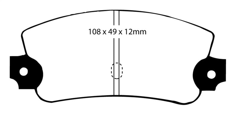 EBC 75-81 Lancia Beta 1.8L Greenstuff Rear Brake Pads