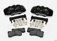 Thumbnail for Wilwood AERO6 Front Caliper & Bracket Kit - Black 97-13 C5/C6 Corvette w/ OEM HD/Z51 Rotors