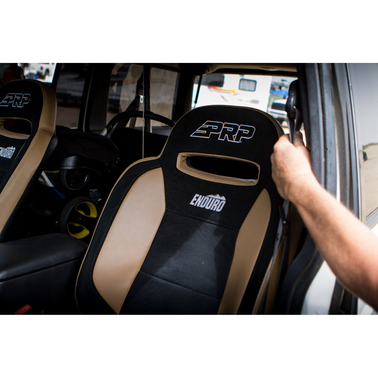 PRP Enduro Elite Reclining 4 In. Extra Tall Suspension Seat/(Passenger Side)