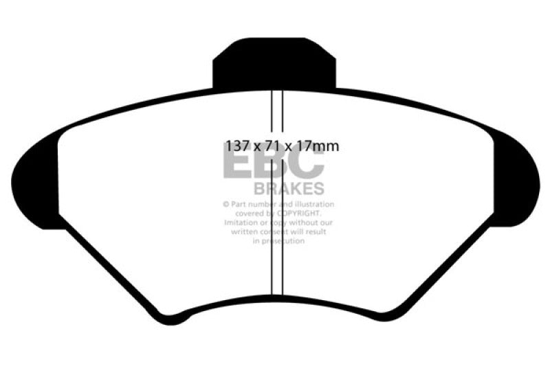 EBC 94-98 Ford Mustang 3.8 Greenstuff Front Brake Pads