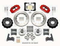 Thumbnail for Wilwood Narrow Superlite 6R Front Hub Kit 14.00in Red 65-72 CDP C Body -Drum