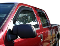 Thumbnail for AVS 99-16 Ford F-250 Supercrew Ventvisor In-Channel Front & Rear Window Deflectors 4pc - Smoke