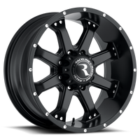 Thumbnail for Raceline 991B Assault 16x8in / 8x165.1 BP / 0mm Offset / 125.2mm Bore - Satin Black Wheel