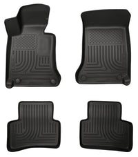 Thumbnail for Husky Liners 2012 Mercedes C-Class WeatherBeater Combo Black Floor Liners