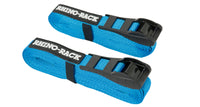 Thumbnail for Rhino-Rack Rapid Tie Down Straps w/Buckle Protector - 5.5m/18ft - Pair - Blue