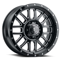 Thumbnail for ICON Alpha 20x9 5x150 16mm Offset 5.625in BS Gloss Black Milled Spokes Wheel