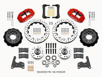 Thumbnail for Wilwood Narrow Superlite 6R Front Hub Kit 12.88in Drill Red 65-72 CDP C Body -Drum