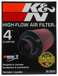 Thumbnail for K&N Universal Air Filter (4in. Flange / 6in. Base OD / 4-5/8in. Top OD / 6in. Height)