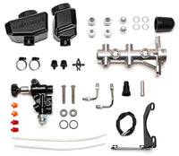 Thumbnail for Wilwood Remote Tandem M/C Kit w/Brkt and Valve - 1in Bore Burnished