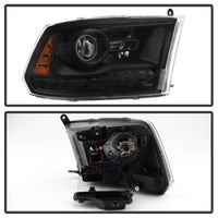 Thumbnail for xTune Dodge Ram 13-17 ( w/ Factory Projector LED) Projector Headlight - Black HD-JH-DR13-P-BK