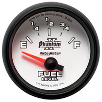 Thumbnail for Autometer Phantom II 2-1/16in 240E - 33F OHM Electric Fuel Level Gauge