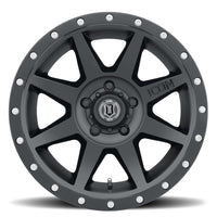 Thumbnail for ICON Rebound Pro 17x8.5 5x4.5 0mm Offset 4.75in BS 71.5mm Bore Satin Black Wheel