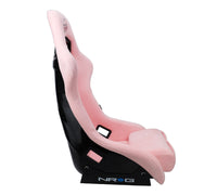 Thumbnail for NRG FRP Bucket Seat PRISMA Edition W/ pearlized Back Pink Alcantara - Large