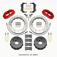 Thumbnail for Wilwood Narrow Superlite 4R Rear Kit 12.88in Red 2007-up Jeep JK w/Lines