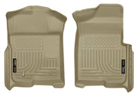 Thumbnail for Husky Liners 09-12 Ford F-150 Regular/Super/Super Crew Cab WeatherBeater Tan Floor Liners