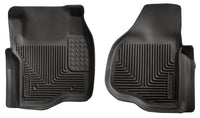 Thumbnail for Husky Liners 11-12 Ford F250/F350/F450 Series Reg/Super/Crew Cab X-Act Contour Black Floor Liners