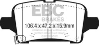 Thumbnail for EBC 2016+ Chevrolet Malibu 1.5L Turbo (Elec PB) Greenstuff Rear Brake Pads