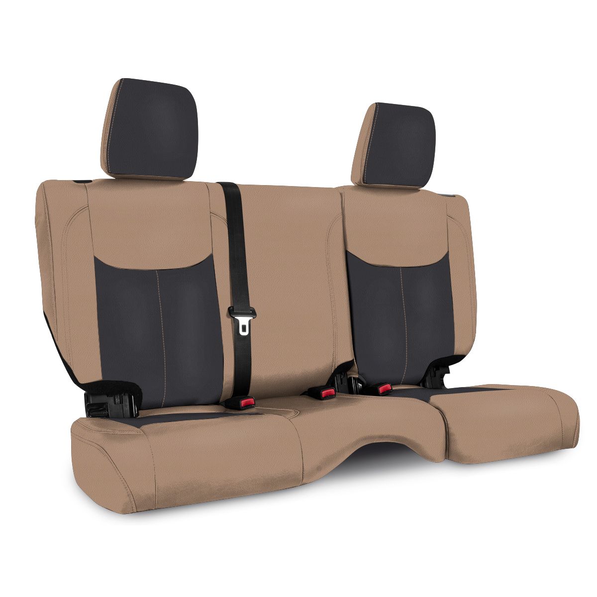 PRP 13-18 Jeep Wrangler JKU Rear Seat Cover/4 door - Black/Tan