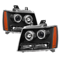 Thumbnail for Xtune Chevy Suburban 1500/2500 07-14 Halo Projector w/LED Headlights Black PRO-JH-CSUB07-LED-BK