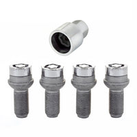 Thumbnail for McGard Wheel Lock Bolt Set - 4pk. (Radius Seat) M14X1.5 / 17mm Hex / 26.7mm Shank Length - Chrome