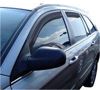 Thumbnail for AVS 04-08 Chrysler Pacifica Ventvisor In-Channel Front & Rear Window Deflectors 4pc - Smoke