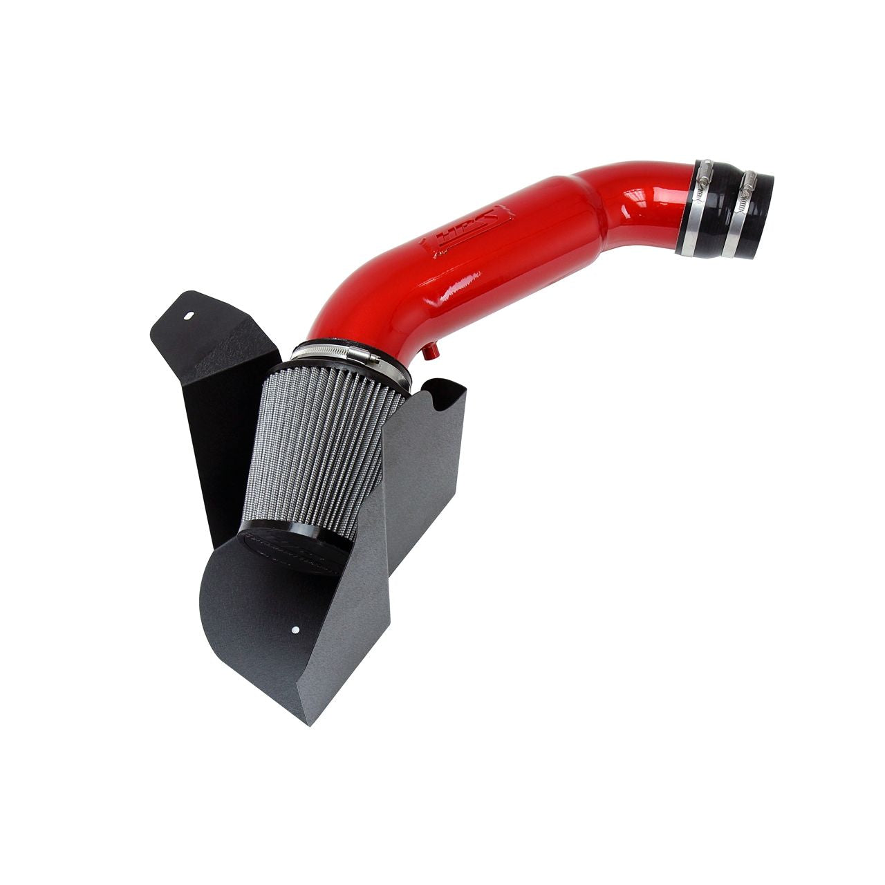 HPS Shortram Air Intake Kit 2012-2018 Audi A6 Quattro 3.0L Supercharged (C7), Includes Heat Shield, Red