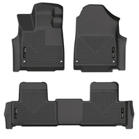 Thumbnail for Husky Liners 2022 Acura MDX Weatherbeater Black Front & 2nd Seat Floor Liners