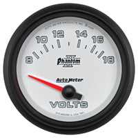 Thumbnail for Autometer Phantom II 2-5/8in 18V Electric Voltmeter Gauge