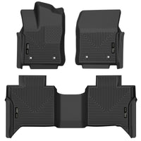 Thumbnail for Husky Liners 2022 Toyota Tundra DC X-ACT Front & 2nd Seat Floor Liner - Blk