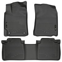 Thumbnail for Husky Liners 2012 Toyota Camry WeatherBeater Combo Black Floor Liners